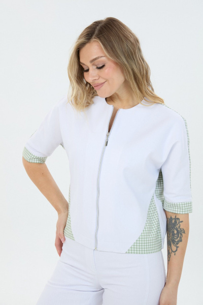 Брюки, джемпер LM К8248 белый_джинс - фото 7