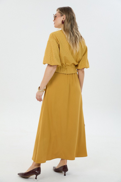 Бомбер, юбка LM К1340114 горчица - фото 5