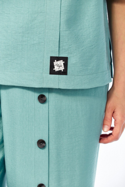 Блуза, брюки Ольга Стиль С-1022 ментол - фото 8