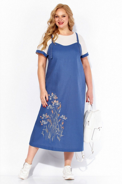 Платье Линия Л Б-2119 голубой - фото 1