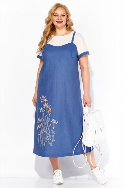 Платье Линия Л Б-2119 голубой - фото 2