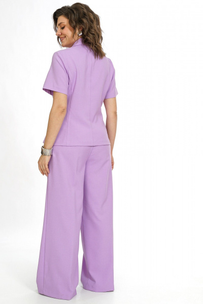 Брюки, жакет Alani Collection 2561 лаванда - фото 7