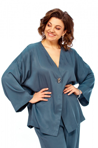 Брюки, кардиган Диомант 2164 морская_волна - фото 7