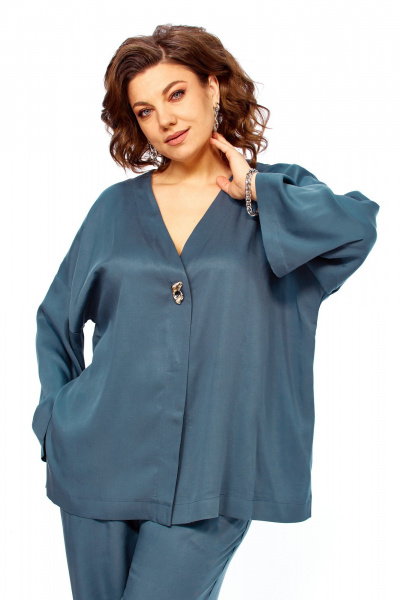 Брюки, кардиган Диомант 2164 морская_волна - фото 6