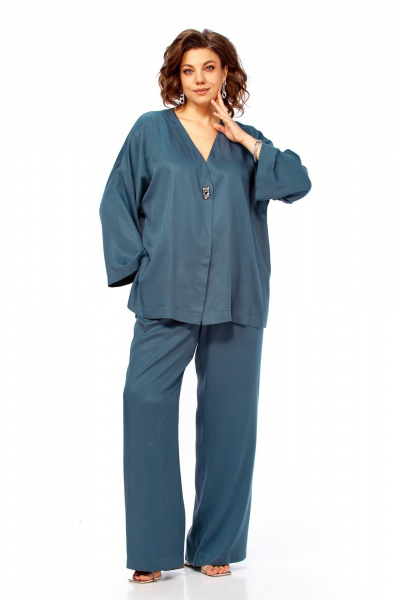 Брюки, кардиган Диомант 2164 морская_волна - фото 1