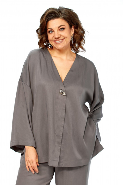 Брюки, кардиган Диомант 2164 серый - фото 3