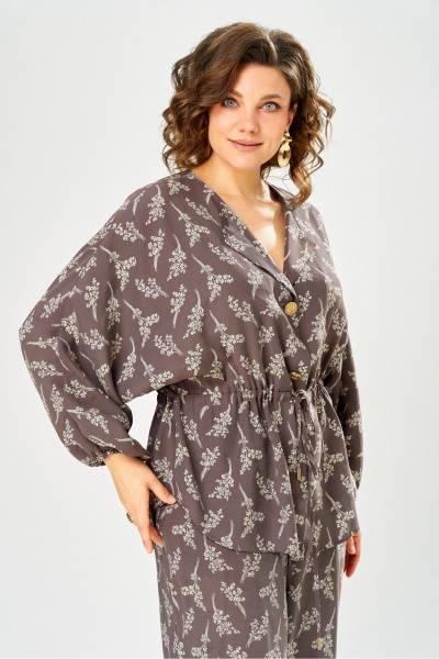 Блуза, брюки Bonna Image 1059/1 коричневый - фото 8