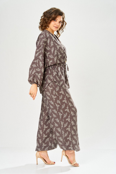 Блуза, брюки Bonna Image 1059/1 коричневый - фото 2