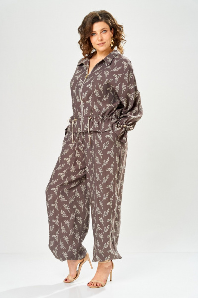 Брюки, бомбер Bonna Image 1060/1 коричневый - фото 10