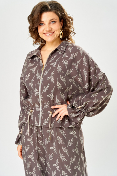 Брюки, бомбер Bonna Image 1060/1 коричневый - фото 3