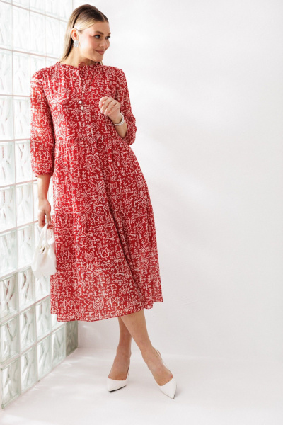 Платье Mubliz 290 красный - фото 4
