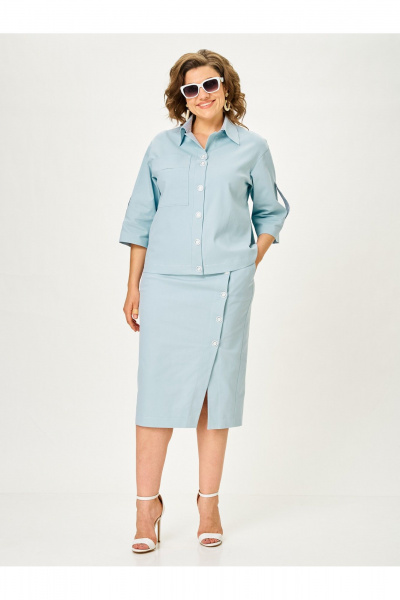 Жакет, юбка Vilena 1152 мята - фото 10