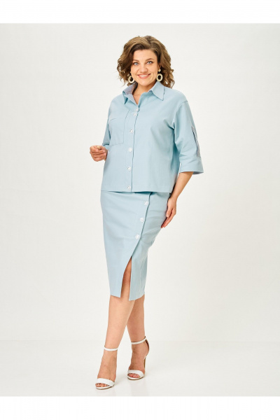 Жакет, юбка Vilena 1152 мята - фото 7