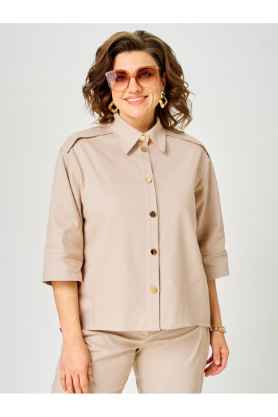 Брюки, жакет Vilena 1158 песок - фото 6