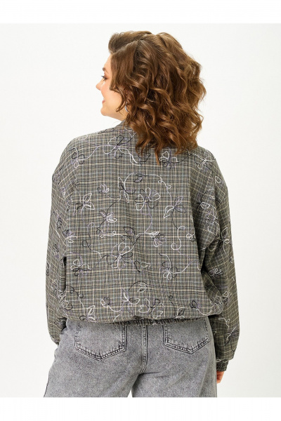 Бомбер Zlata 4469 серый - фото 6