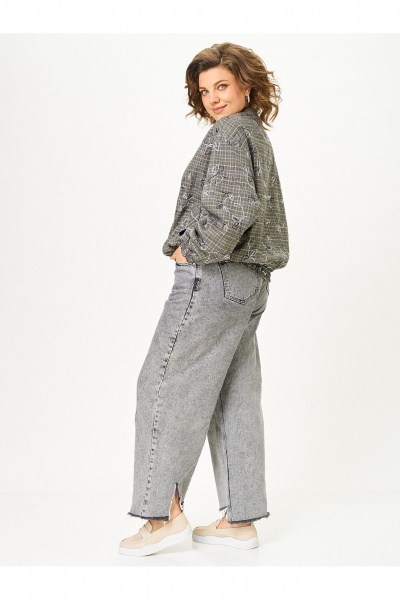 Бомбер Zlata 4469 серый - фото 5