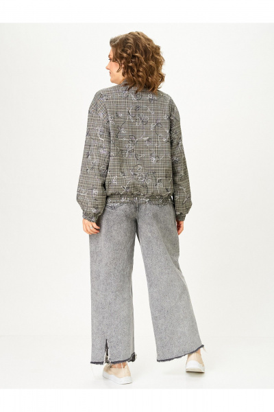Бомбер Zlata 4469 серый - фото 3