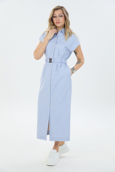 Платье LM М186 голубая_лапка - фото 4