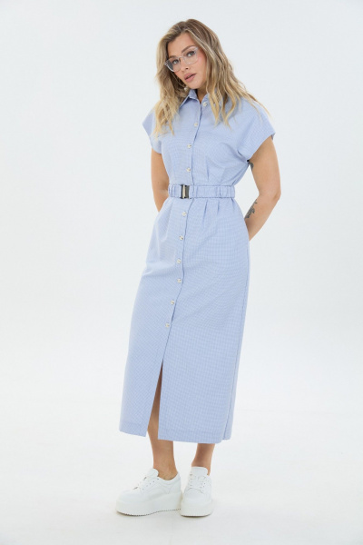 Платье LM М186 голубая_лапка - фото 2