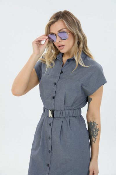 Платье LM М186 джинс - фото 5