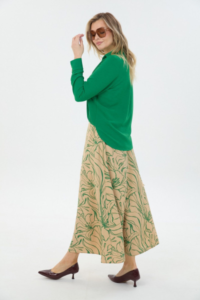 Блуза, юбка LM К1870114 зеленый - фото 4