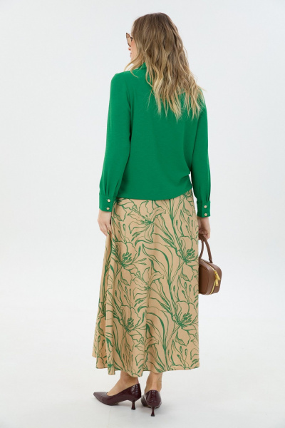 Блуза, юбка LM К1870114 зеленый - фото 3