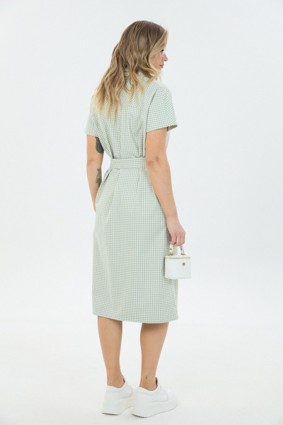 Платье LM 3095 мятная_клетка - фото 6