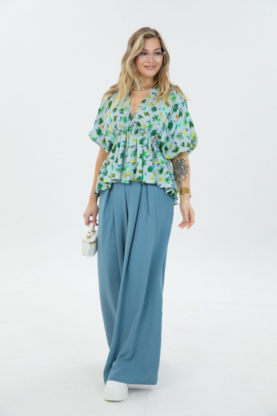 Блуза, брюки LM К8187 холодная_мята - фото 2