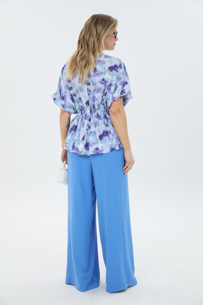 Блуза, брюки LM К8187 анютины_глазки - фото 6