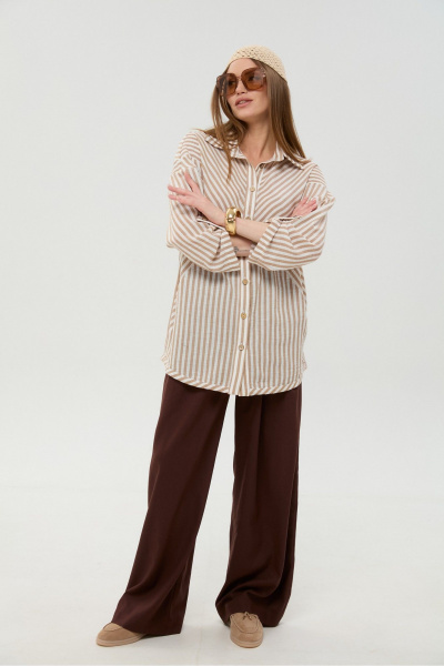 Брюки NikVa 970-4 шоколад - фото 6