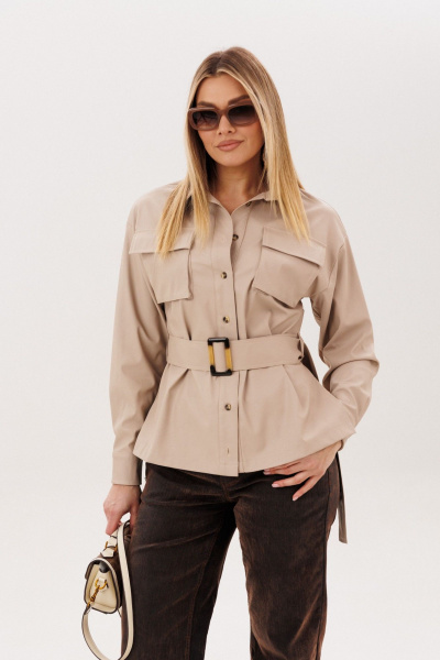 Рубашка Anelli 1826 саванна-скин - фото 7