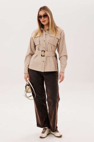 Рубашка Anelli 1826 саванна-скин - фото 6