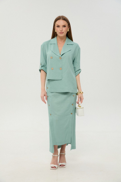 Юбка NikVa 971-9 мята - фото 9