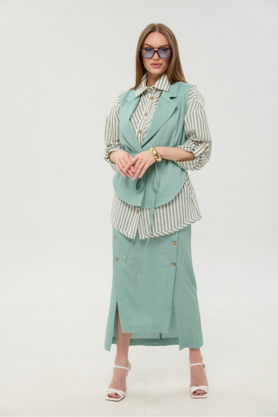 Юбка NikVa 971-9 мята - фото 8