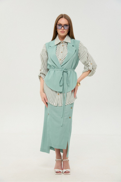 Юбка NikVa 971-9 мята - фото 7