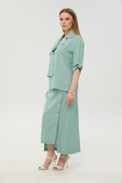 Жакет NikVa 973-7 мята - фото 7