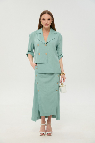 Жакет NikVa 973-7 мята - фото 6