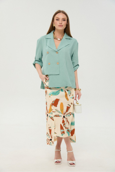 Жакет NikVa 973-7 мята - фото 3