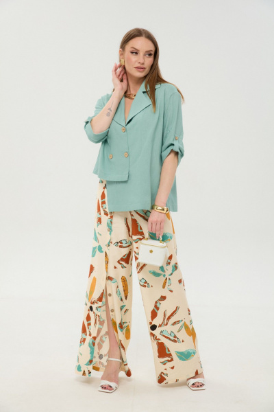 Брюки NikVa 977-8 бохо_мультиколор - фото 1