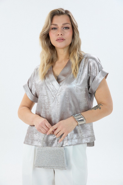 Блуза, брюки LM К194092 шиммер - фото 6