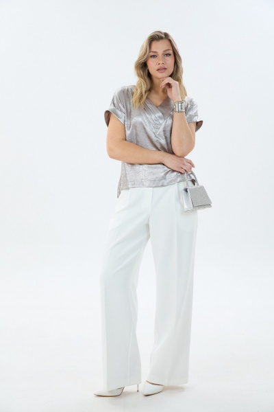 Блуза, брюки LM К194092 шиммер - фото 3