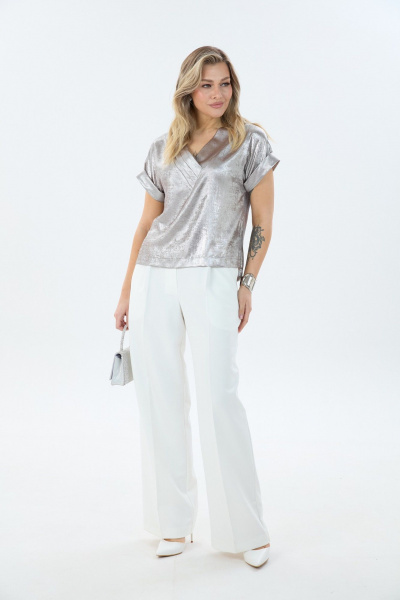 Блуза, брюки LM К194092 шиммер - фото 2