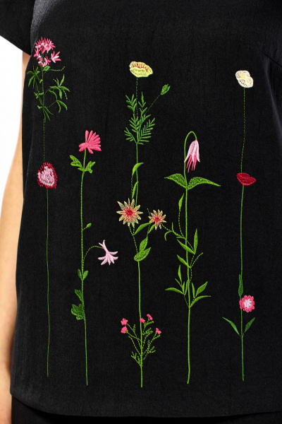 Блуза, брюки Alani Collection 2557 черный - фото 9