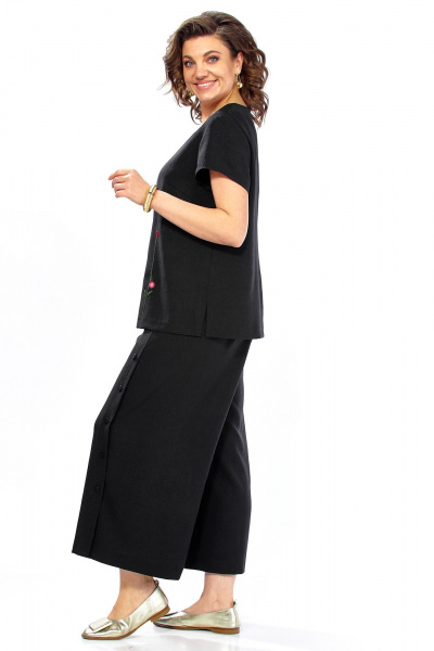 Блуза, брюки Alani Collection 2557 черный - фото 4