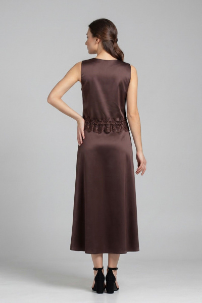 Блуза, юбка Соджи 700 шоколадный - фото 3