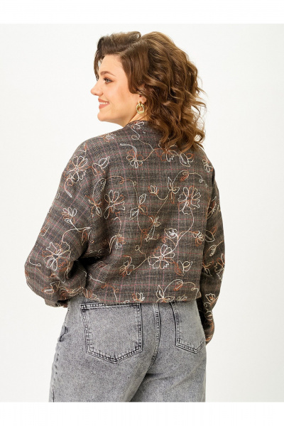 Бомбер Zlata 4469 коричневый - фото 6