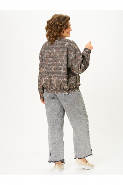 Бомбер Zlata 4469 коричневый - фото 3