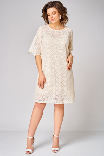 Платье Мишель стиль 1361 бежевый - фото 3