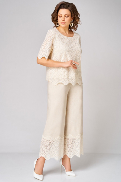 Блуза, брюки Мишель стиль 1362 бежевый - фото 3