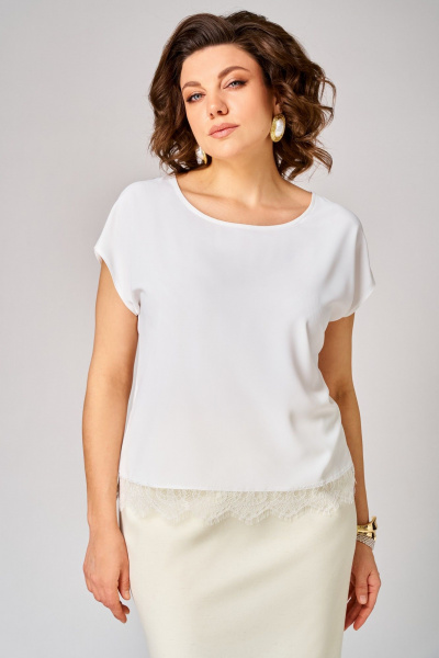 Жакет, топ, юбка Мишель стиль 1367 сливочное_масло - фото 8